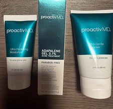 ProactivMD Adapalene Gel Acne Treatment, Paraben Free, AND Cleanser Moi