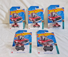 1:64 ALL FIVE HOT WHEELS TOON'D 1983 CHEVROLET SILVERADO TOONED NOT PRODUCED NEW