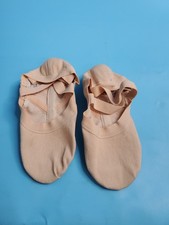 Pink Bloch canvas Synchrony split sole ballet shoes -size 5.5b