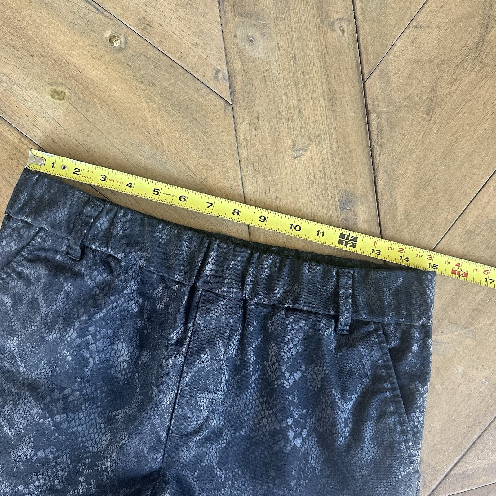 Bevy Flog Dafna Black Python Stretchy Pull On Ela… - image 6