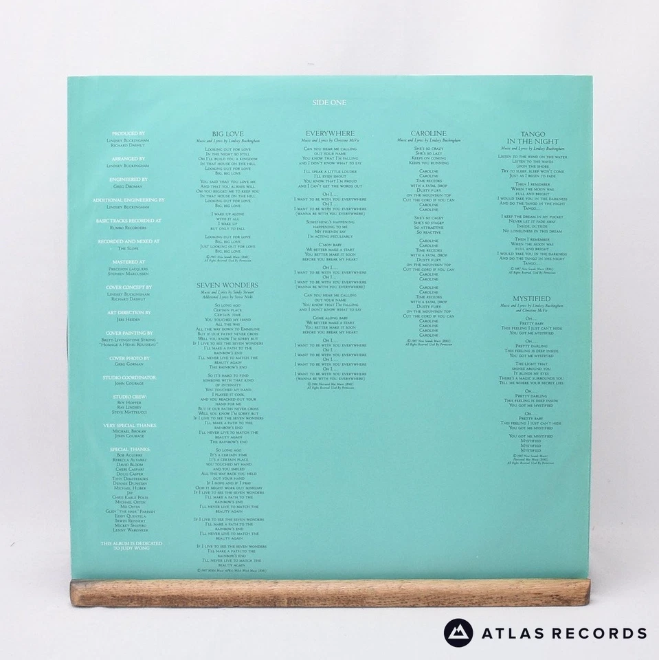 Fleetwood Mac Tango In The Night Repress LP Album Vinyl Record WX 65 - EX/EX - Image 4 of 4