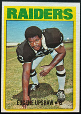 1972 Topps  #186 EUGENE UPSHAW (R) (HOF) Oakland Raiders Rookie card EX/MT