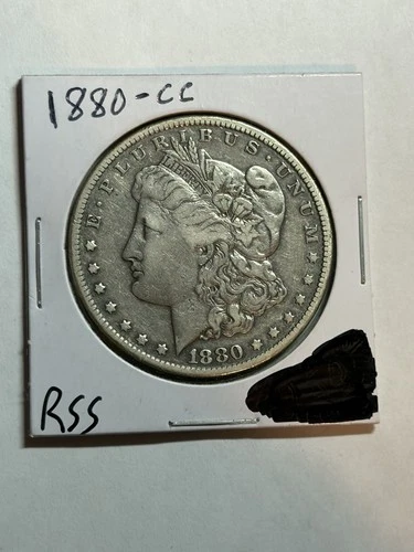 1880-CC Morgan Silver Dollar $1 XF Key Date CC