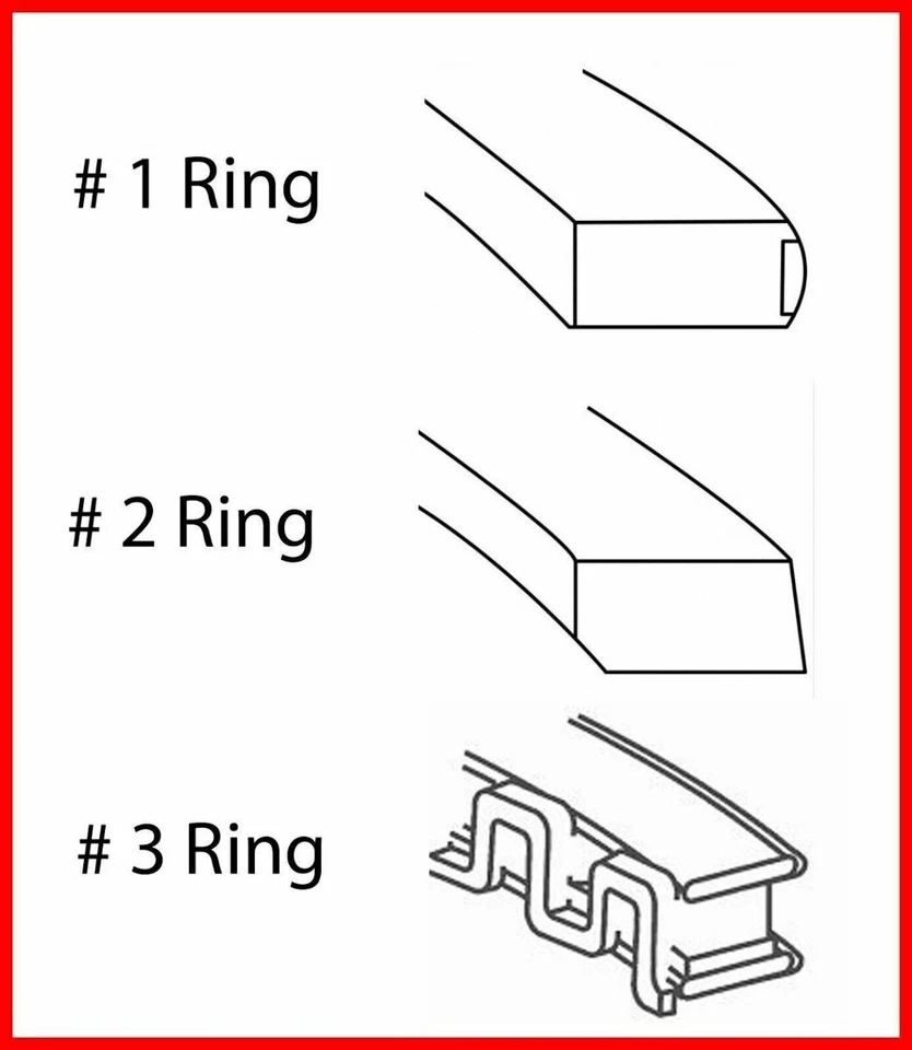 Kit de reconstrucción de motor con anillos cromados para 1963-1967 GM/Chevrolet 230/3,8 L OHV 12V Foto 4 de 4
