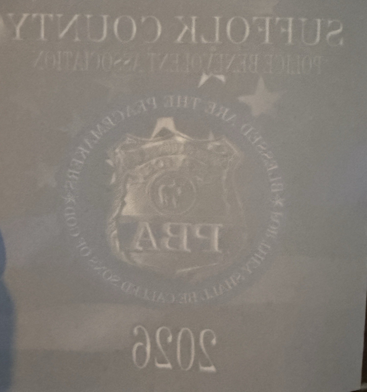 2026 Suffolk County PBA Decal/Sticker Free Shipping