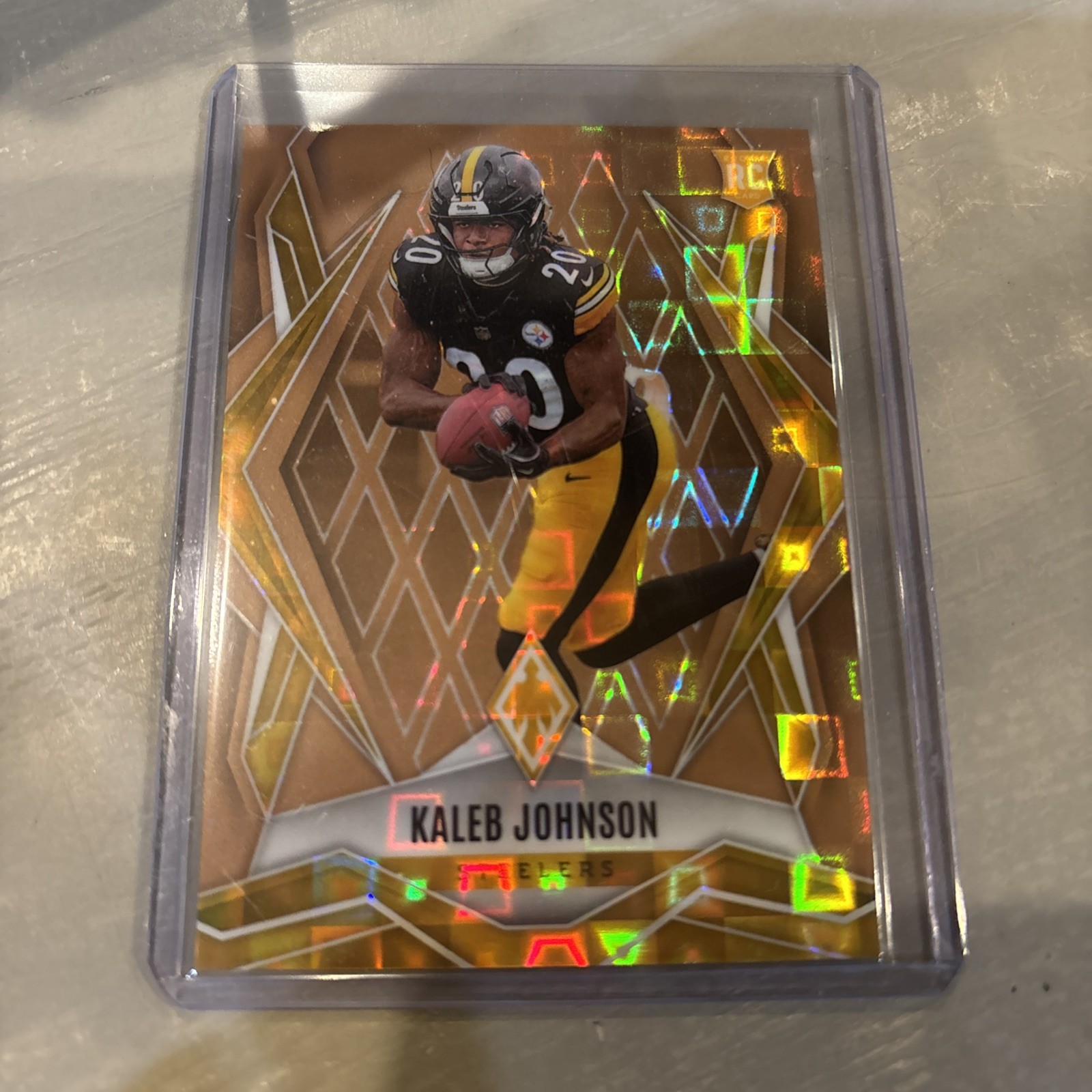 2025 Panini Phoenix - Bronze Pandora Kaleb Johnson #182 39/125 (RC)