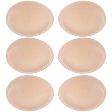 2 Pairs Comfortable Bra Inserts Pad Push Up Durable Sponge with Beige Fabric