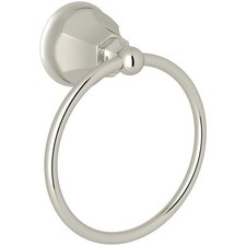 Rohl A6885PN Palladian Wall Mount Towel Ring for Bathroom POLISHED NICKEL New