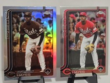 2025 Topps Chrome Update Sepia Refractor + Base #USC13 Ke'Bryan Hayes Reds 