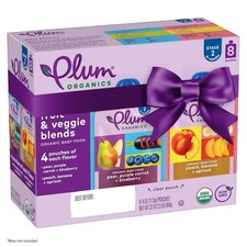 Plum Organics Variety Pack, 6 Months - Organic Fruit and Veggie Baby Food