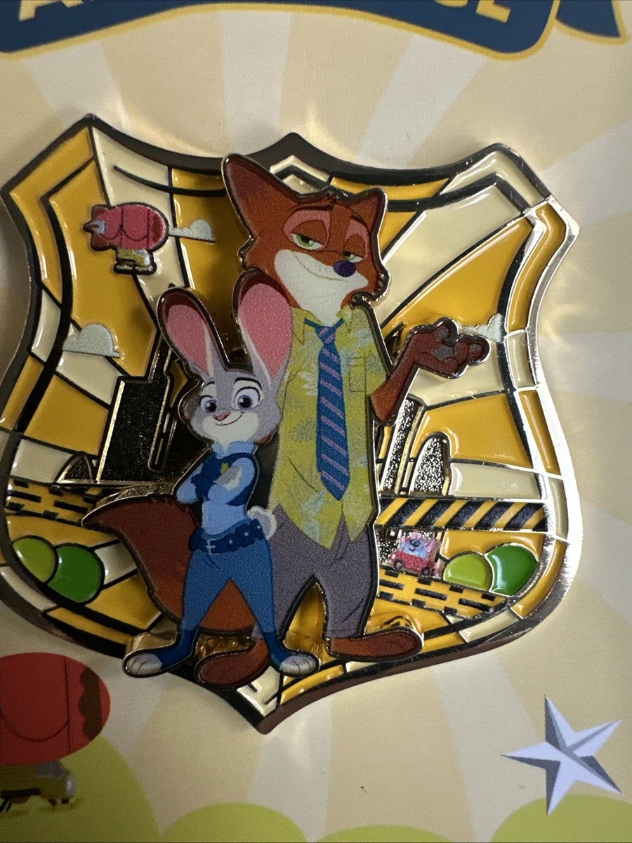 Miniso Disney Zootopia Mystery Box Badge Nick Wilde & Judy Hopps