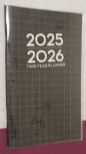 2025 2026 MONTHLY BLACK GRID 6.5X4 POCKET PLANNER - Holidays -To DO Grid 2 year