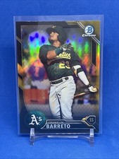 2016 Bowman Chrome Prospects Black & Gold Refractor Franklin Barreto #BCP160 A's