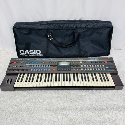 Casio CZ-1 Digital Synthesizer Vintage 61-Key Keyboard w/ Soft Case Japan