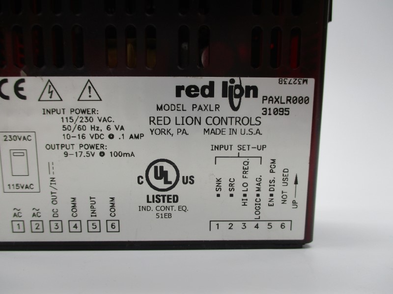 RED LION CONTROLS PAXLR000 115/230VAC .1A NSNP