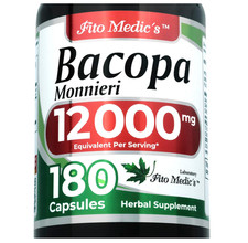 Bacopa Monnieri 600mg Memory Focus Stress Relief Brain Health 180
