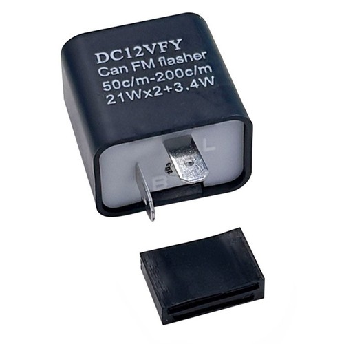 Motorcycle LED Flasher Relay Adjustable 12V 2pin Electronic Replacement ...