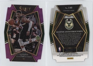 2021 Panini Select Premier Level Purple Prizm Die-Cut /99 Giannis Antetokounmpo