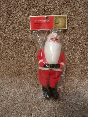 Vtg Shiny Brite Max Eckardt Santa Claus Christmas Ornament  Made in Japan NOS