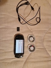 Sony PSP Black Handheld Game Console System, With After Market Charger And Games