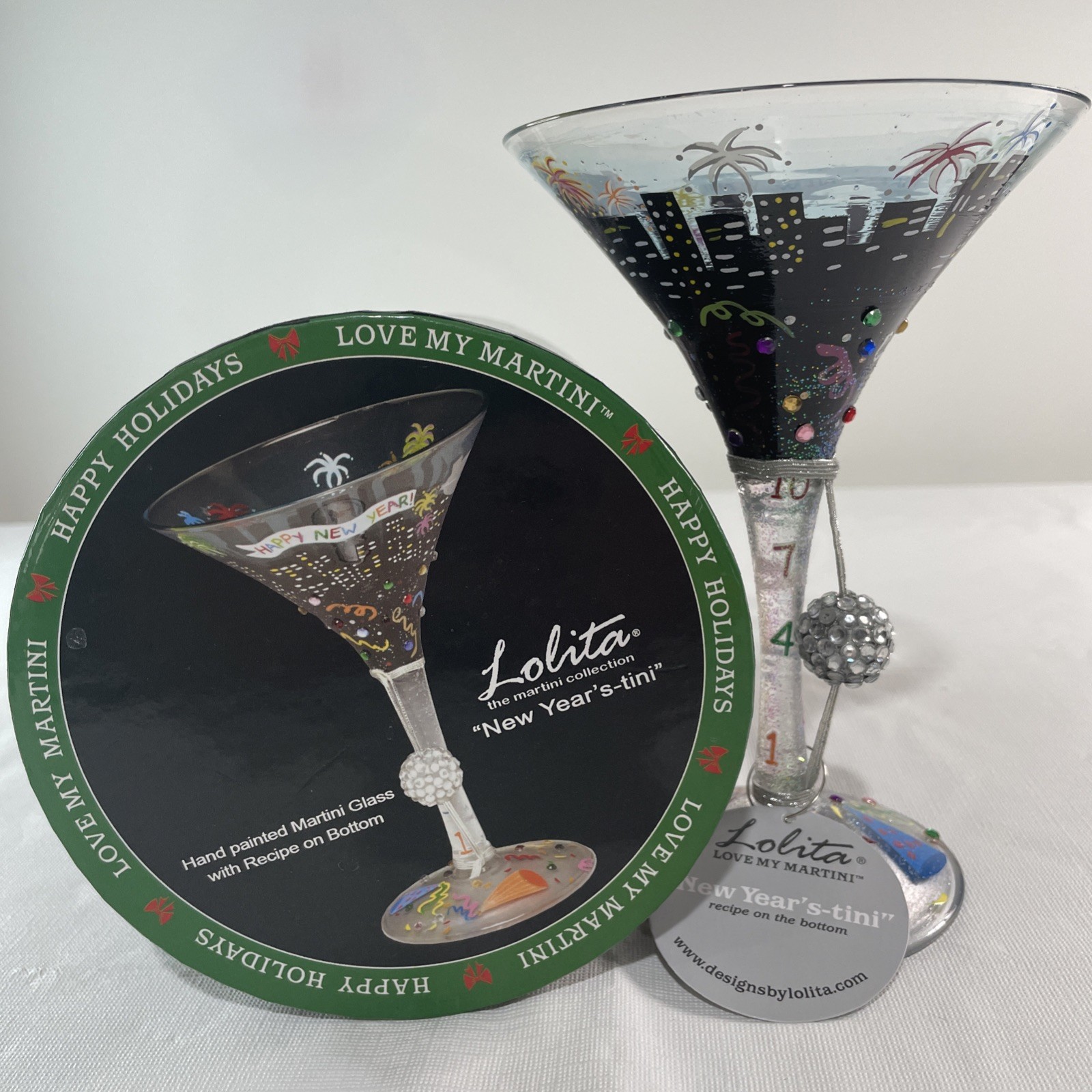 Lolita Tini Martini Glass Cocktail Set for New Year Holiday Barware