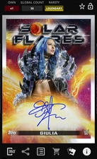 Topps WWE Slam GIULIA🌟Legendary Cosmic 50cc Solar Flare Sig {DIGITAL}