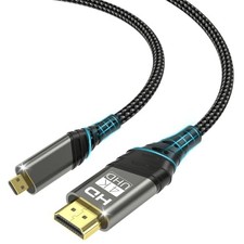 Micro HDMI vers HDMI,micro hdmi Câble 2M 4K @ 60HZ 3D 1080P Câble Type D vers...