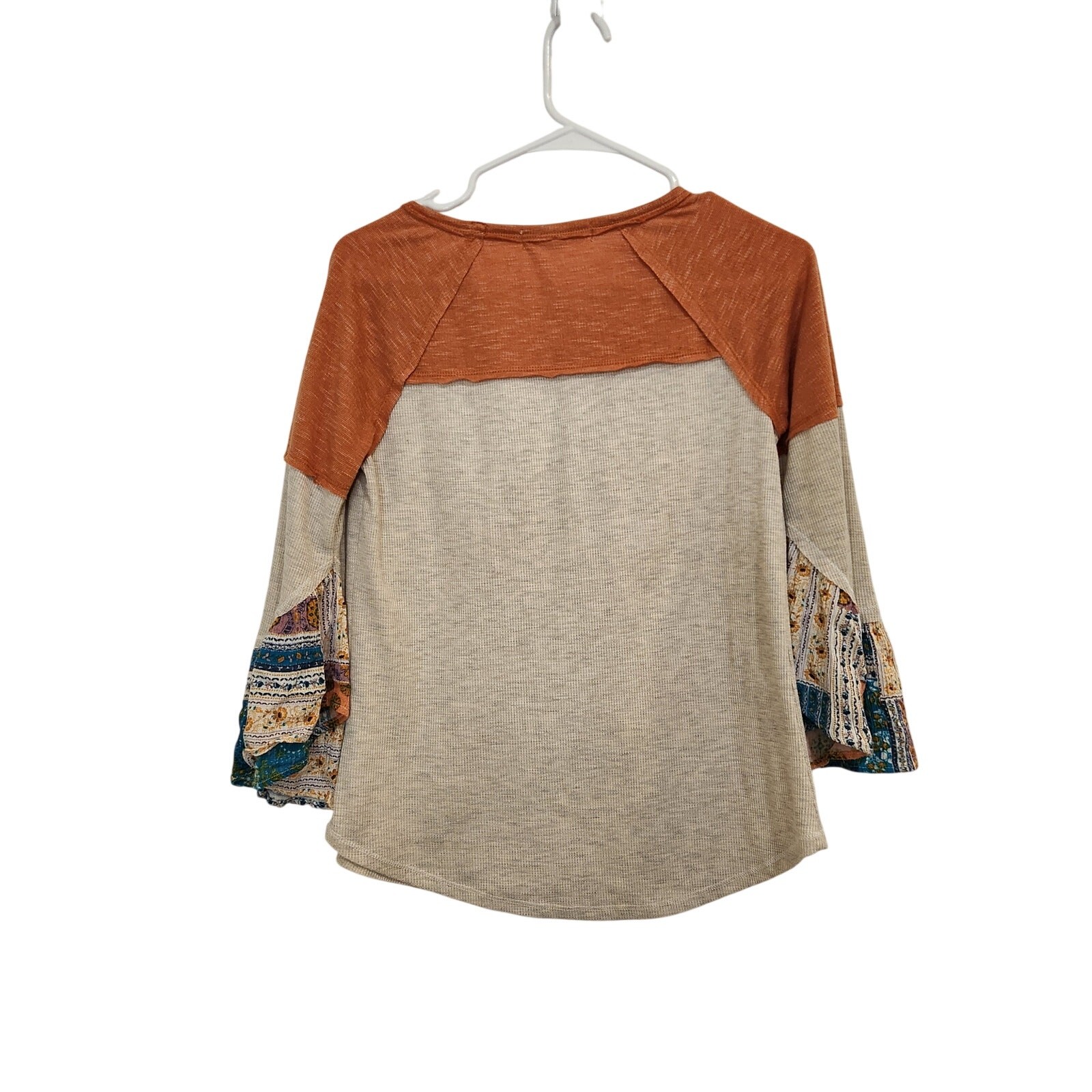 Jolt Multicolor Colorblock Patchwork Flared Sleev… - image 2