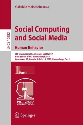 Social Computing and Social Media. Human Behavior | Gabriele Meiselwitz | Buch