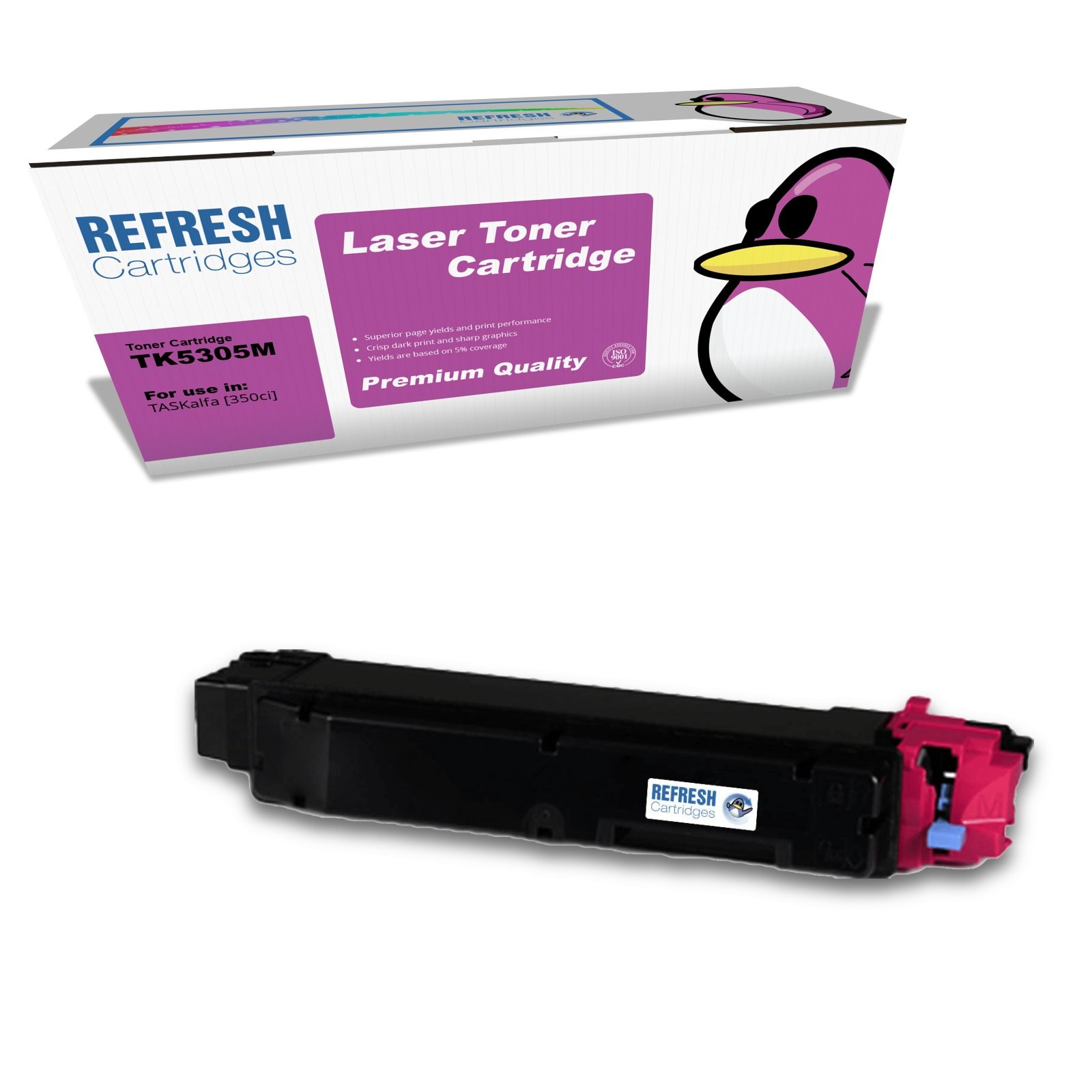 Refresh Cartridges Magenta TK-5305M Toner Compatible With Kyocera Printers