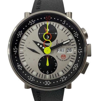 Alain Silberstein KB122 Automatic 40mm Gray Mechanical Chronograph Watch