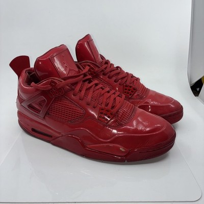 Nike Air Jordan 4 Retro 11Lab4 Red Patent Leather Men's Size 11.5 Used