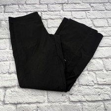 Athleta Black Hiking Pants Womens 8 Straight Leg Nylon Spandex Athleisure Yoga