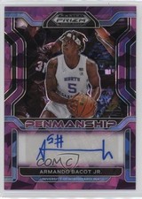 2022-23 Panini Prizm Draft Picks Purple Ice 79/99 Armando Bacot Jr Auto 1c9a