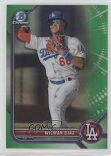 2022 Bowman Draft Chrome Green Refractor 19/99 Wilman Diaz #BDC-167 4k1