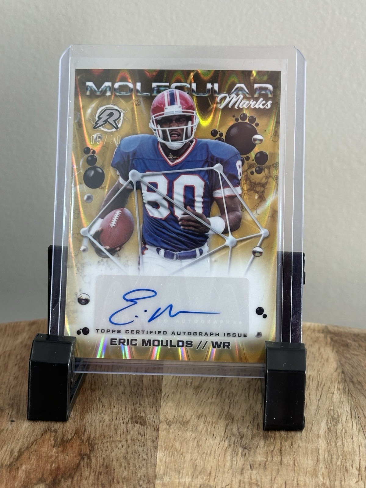 2024 Resurgence Eric Moulds Molecular Marks Yellow Surge Auto /50 #MM-EM