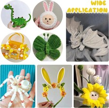 Blumenherstellungsset Bastelbedarf Pfeifenreiniger farbig 600-tlg.