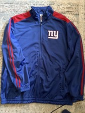 NFL New York Giants G-III Zip Up Track Jacket XXL 2XL EUC