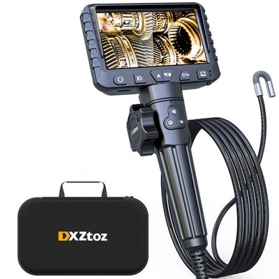 DXZtoz Two-Way Articulating Borescope, Industrial Endoscope with 0.33in