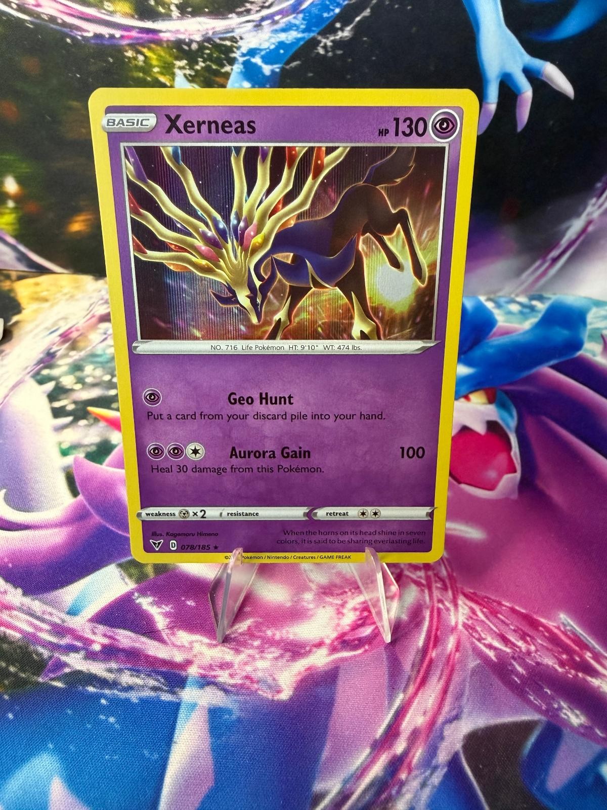XERNEAS 078/185 VIVID VOLTAGE Holo Rare Pokemon