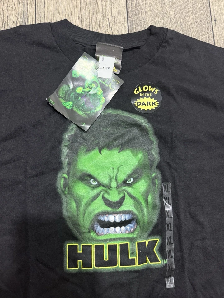 NWT Vintage Incredible Hulk Marvel 2003 Y2K Movie Promo T-Shirt Youth XL Adult S - Image 3 of 4