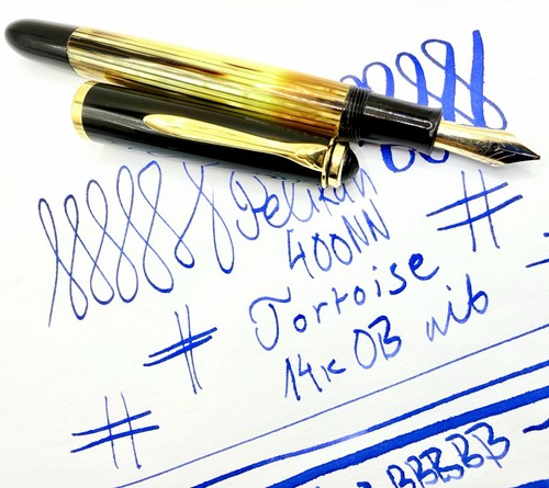 1950s PELIKAN 400NN Tortoise Brown Fountain Pen-14k FlLEXY OB-Restored- 400 140