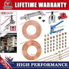 25ft 316 14 Copper-coated Brake Line Tubing Kit With 32 Fitting And 4 Unions 25ft 316 14 Copper-coated Brake Line Tubing Kit With 32 Fitting And 4 Unions