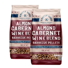 40lbs Almond Cabernet Cooking Pellets BBQ Smoker Red Wine Oak Blend 20# Bags