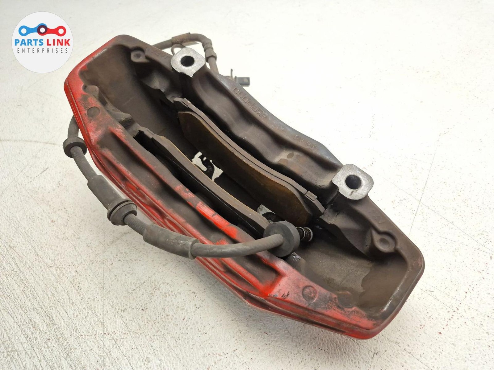 2016-20 BENTLEY BENTAYGA FRONT RIGHT BRAKE CALIPER RED 6 POT OEM 6.0L 636 ASSY