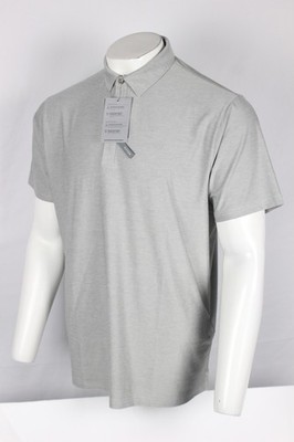 Ariat Men's Charger 2.0 Fitted Polo Short Sleeve Shirt Grey Heather AriatTek