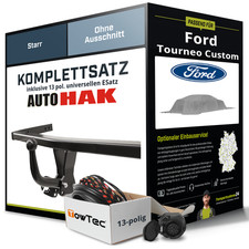 Für FORD Tourneo Custom V362 , F3 Anhängerkupplung starr +eSatz 13pol uni 16-