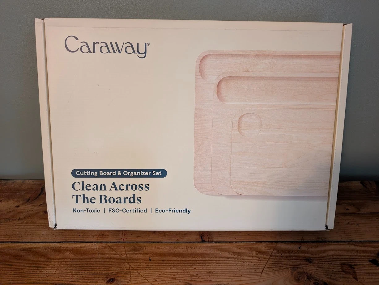 Caraway Birch Wood 4-Piece Cutting Board Set kw-bse4-103