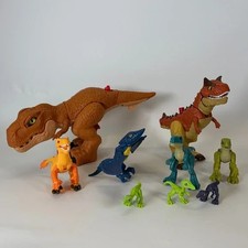 Imaginext Jurassic World Lote de Dinosaurios de Plástico Thrashin Acción Trex
