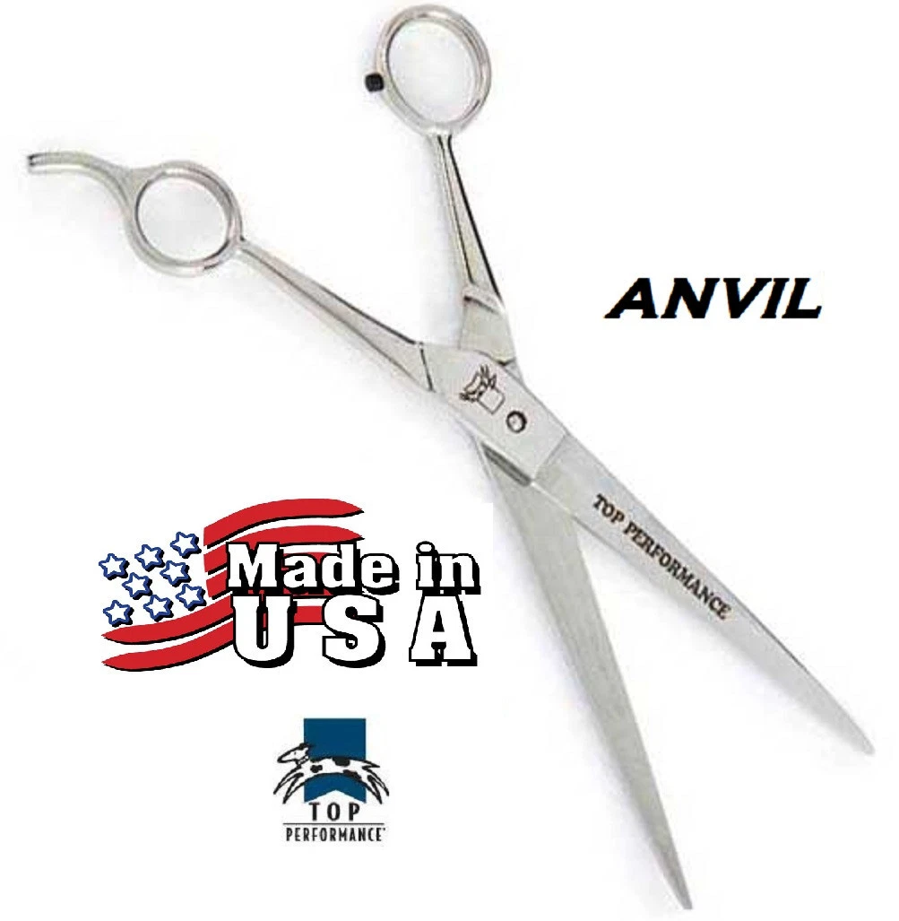 USA MADE TOP PERFORMANE ICE TEMPERED 8.5" STRAIGHT SHEAR Scissor PET GROOMING